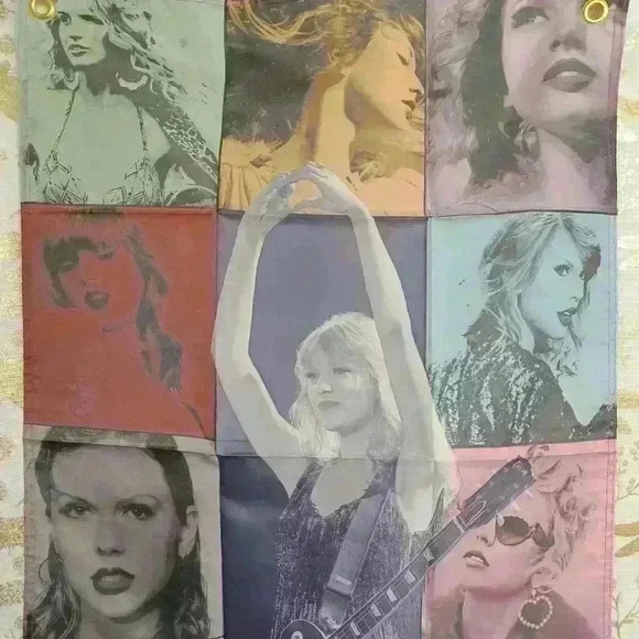 NEW Taylor Swift Fans ERAS TOUR Wall Tapestry Banner Home Fun Party Flag Small - Picture 7 of 8